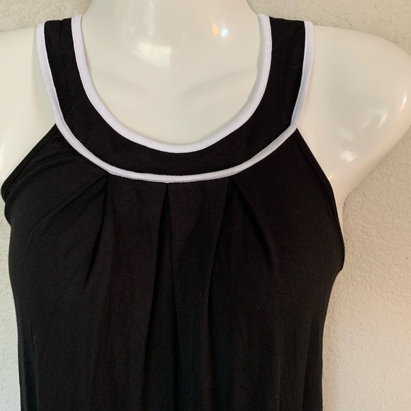 Macys black white summer top S - Picture 2 of 4